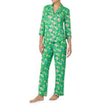 Kate Spade Womens Long Pajama Set Medium Green Floral Garden NWT