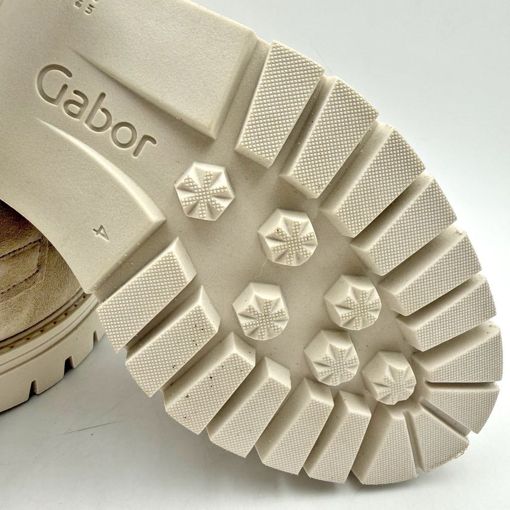 Gabor Womens 22.453 Platform Loafers UK 4 US 6.5 Beige Suede NWOB