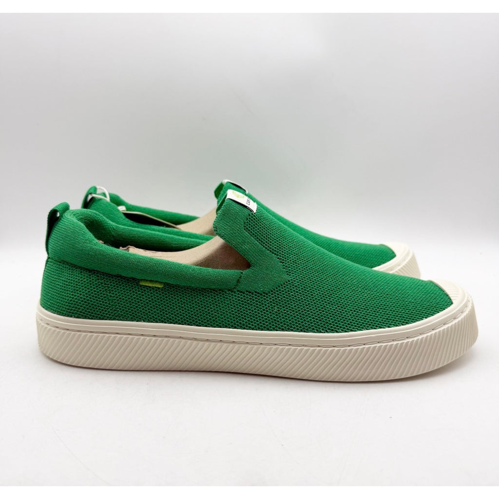 Cariuma IBI Slip On Casual Sneakers Mens 10.5 Womens 12 Green Knit Bamboo NIB