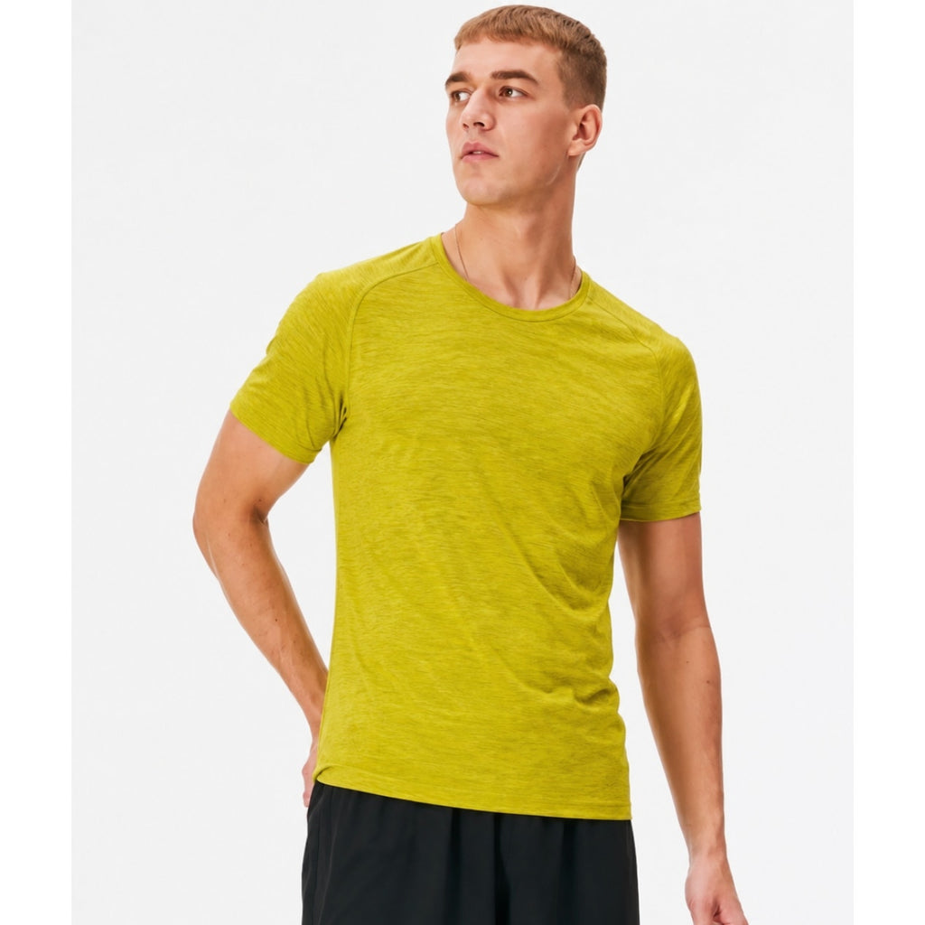 OUTDOOR VOICES Men’s Fast Track Mesh Short Sleeve Shirt Medium Green Apple NWT
