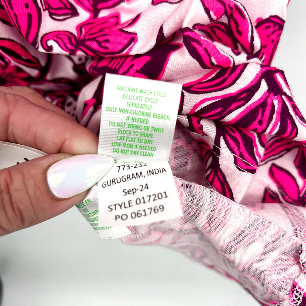 LILLY PULITZER Women's Cass Mini Dress XS Pink Elderflower Blossom NWT