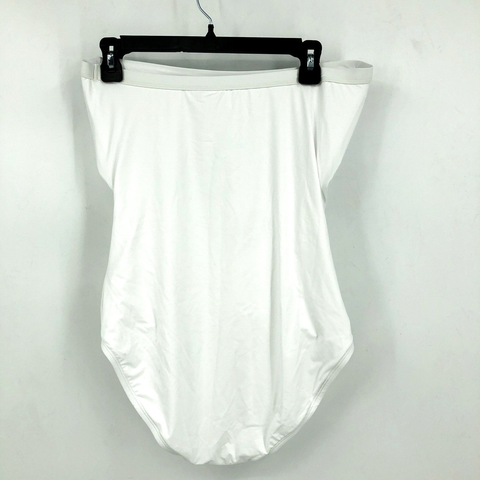 TOMMY BAHAMA Women's Pearl Bandeau One Piece Swimsuit Size 4 White Shirred NWT