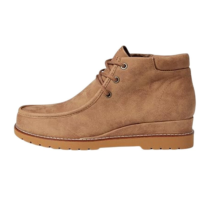 Skechers Womens Chill Wedge Booties US 10 EU 40 Light Brown Vegan Suede NWT