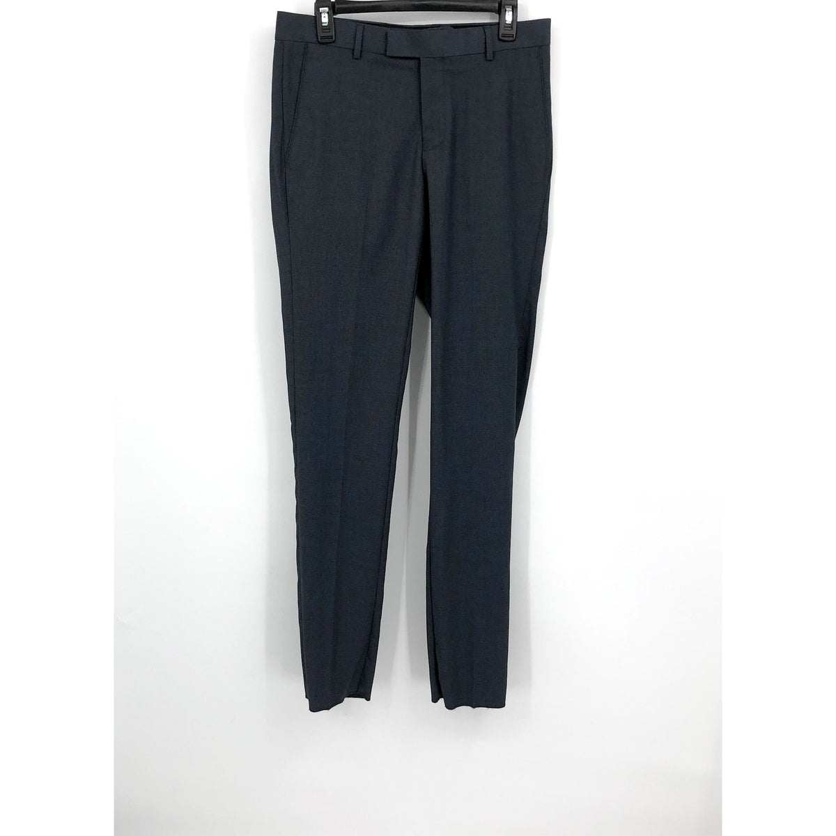 SOUL OF LONDON Men's Slim Fit Dress Pants Size 31R Gray Flat Front NWOT