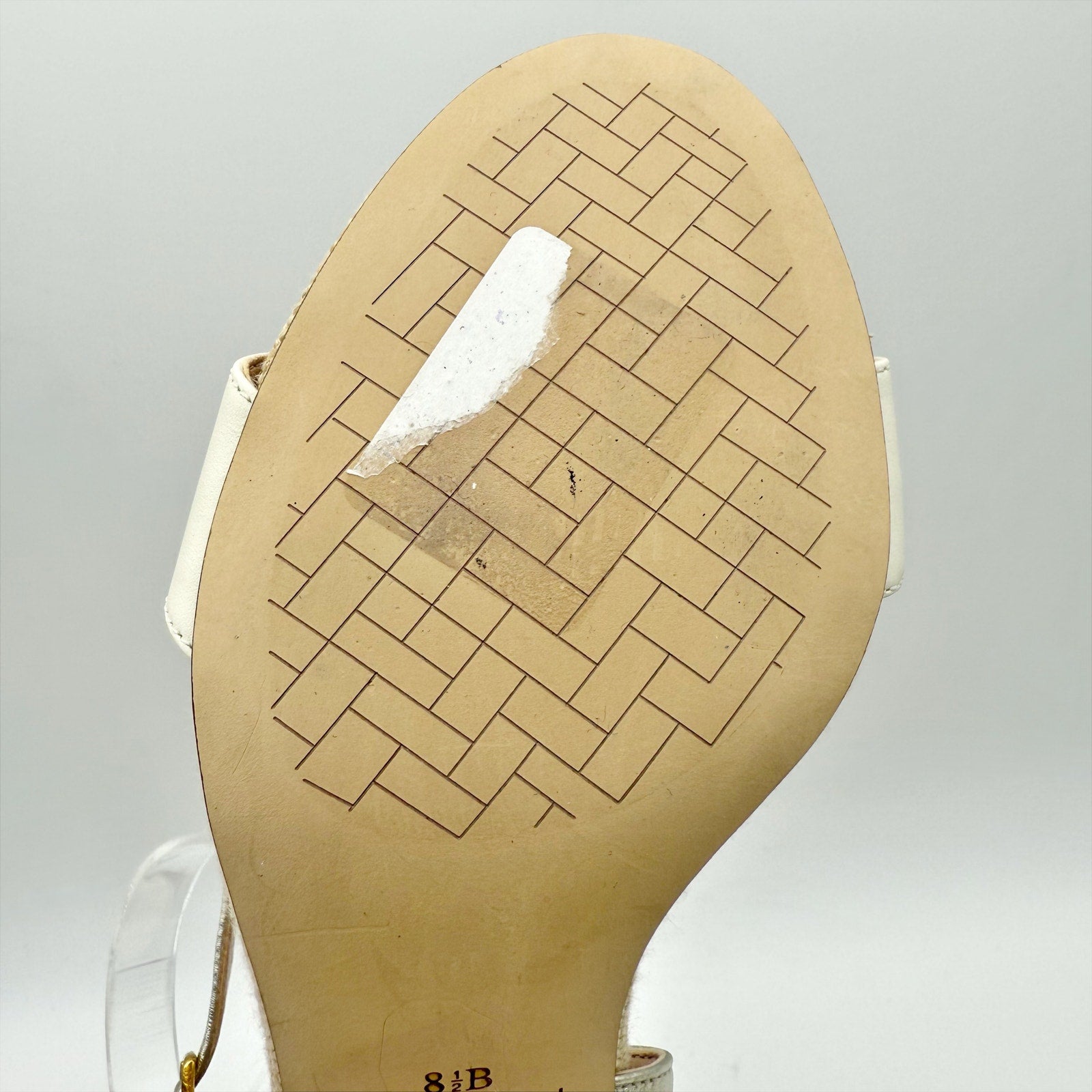 Cole Haan Womens Josie Heeled Sandals US 8.5 B Taupe Cream Suede NWOB