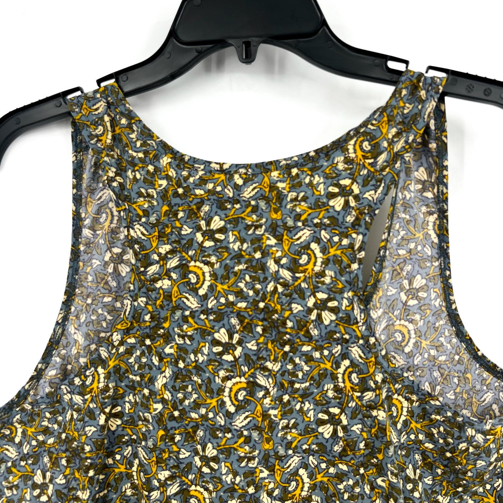 TOAD & CO Womens Sunkissed Livvy Tank Dress Large Green Black Floral NWT