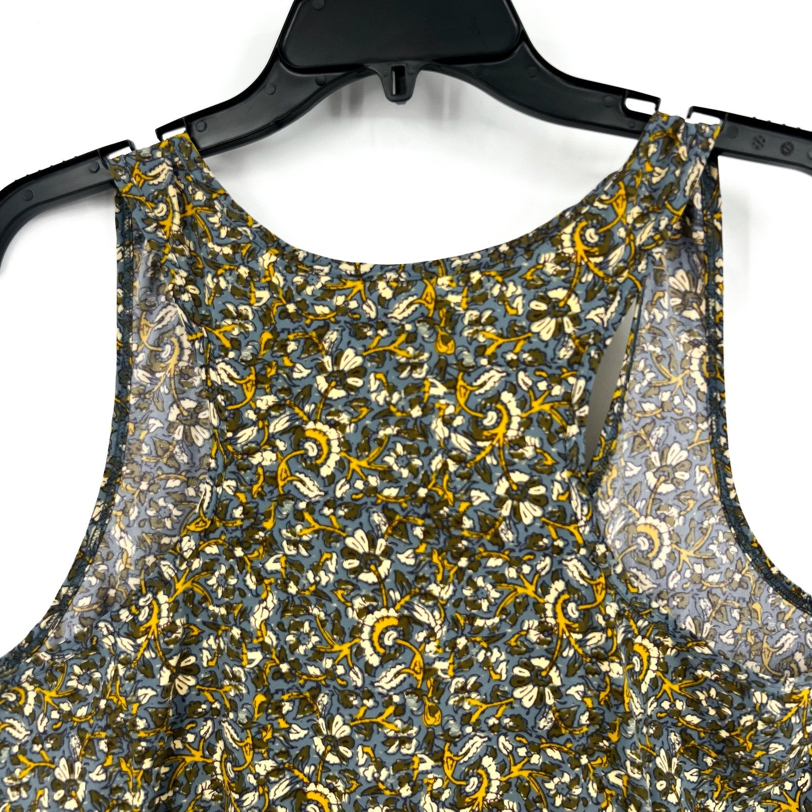 TOAD & CO Womens Sunkissed Livvy Tank Dress Large Green Black Floral NWT