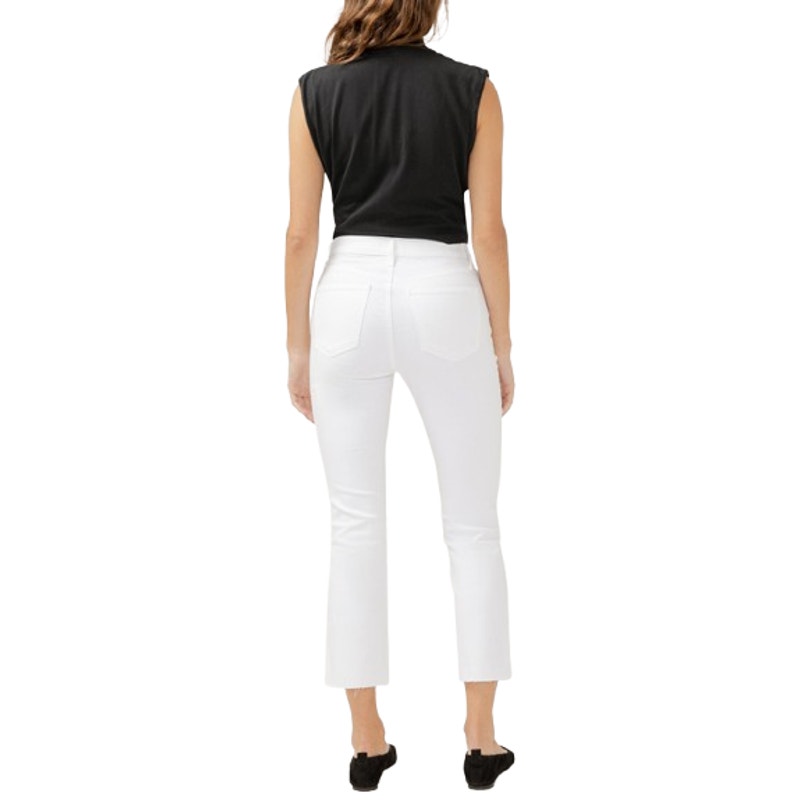 SILVER JEANS CO. Isbister Straight Leg Ankle Jeans 27x27 US 4 White Stretch NWT