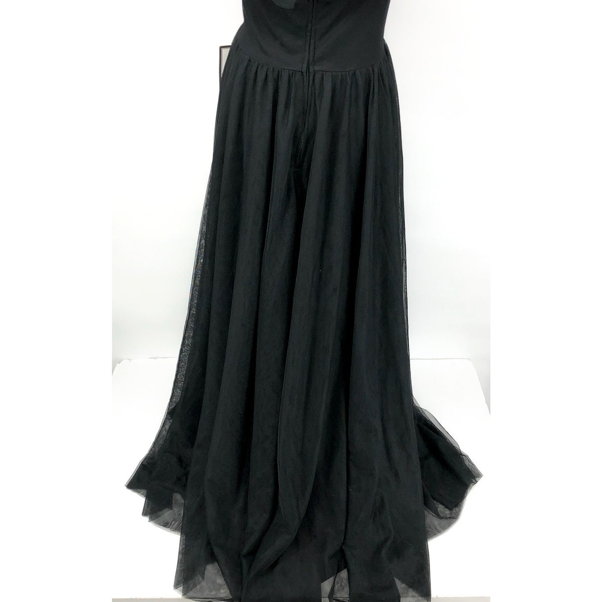 CITY STUDIOS Women's Ruffled Evening Gown 16W Plus Black Tulle Trim NWT