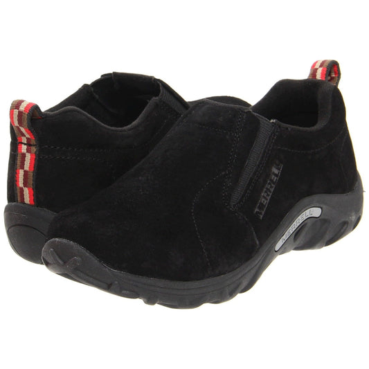 Merrell Kids Jungle Moc Sneaker Size US 4.5 EU 35.5 Black Suede Slip On Shoe NIB