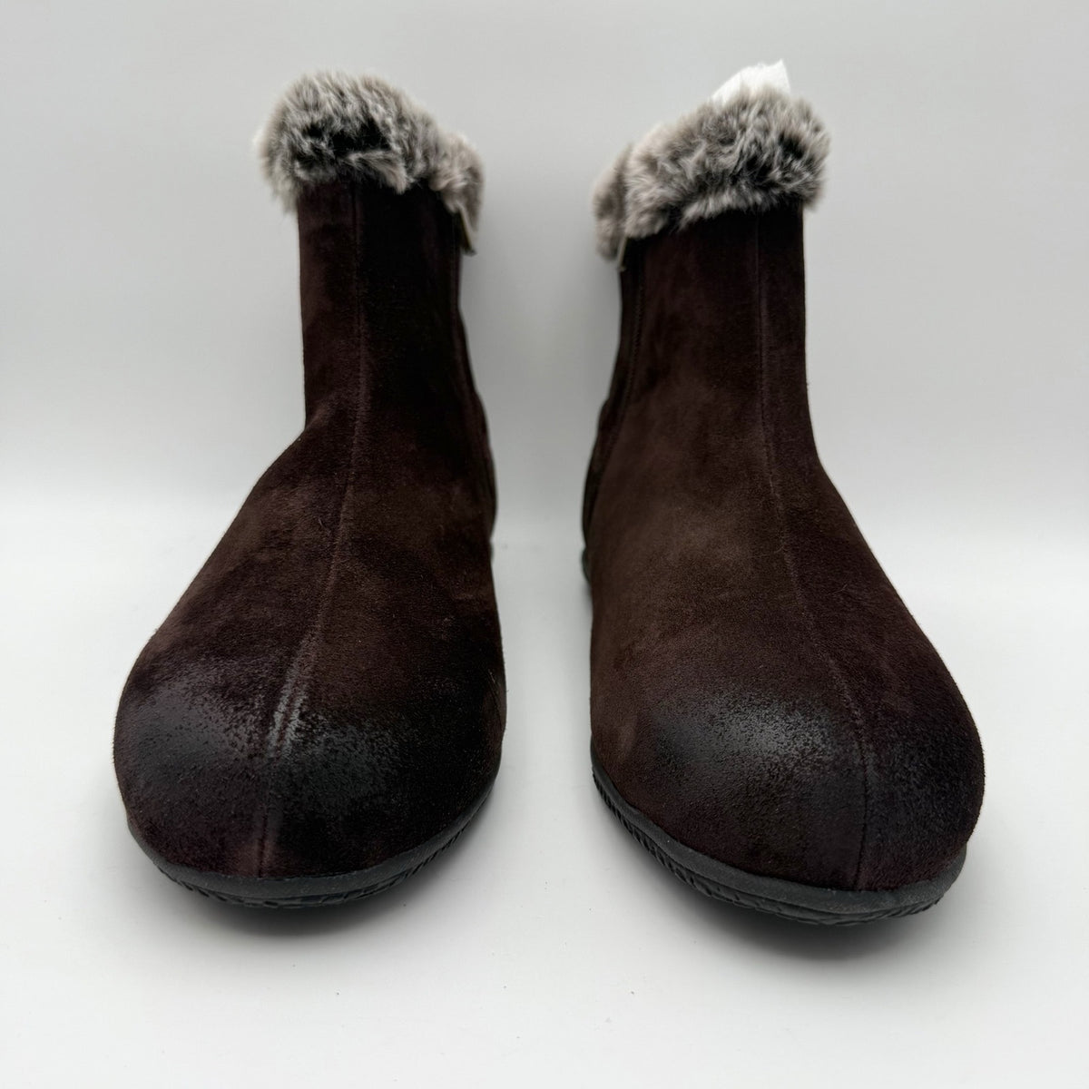 SoftWalk Womens Helena Winter Ankle Boots Size 10 WW Brown Suede NIB