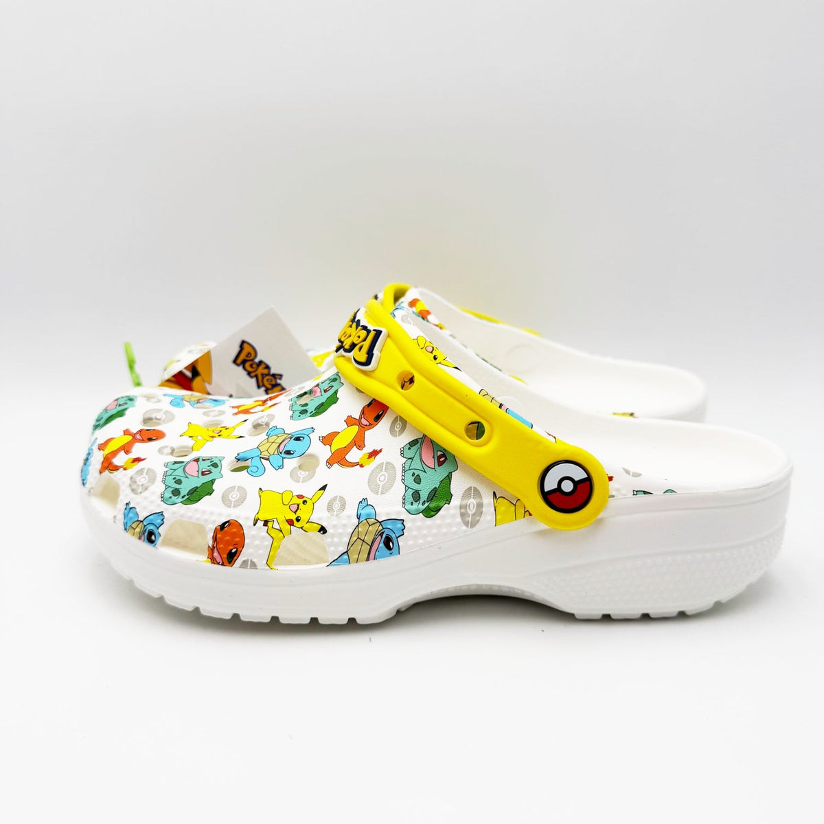 Crocs Classic Pokemon II Clogs Unisex Mens 5 Womens 7 EU 37-38 White Multi NWOT