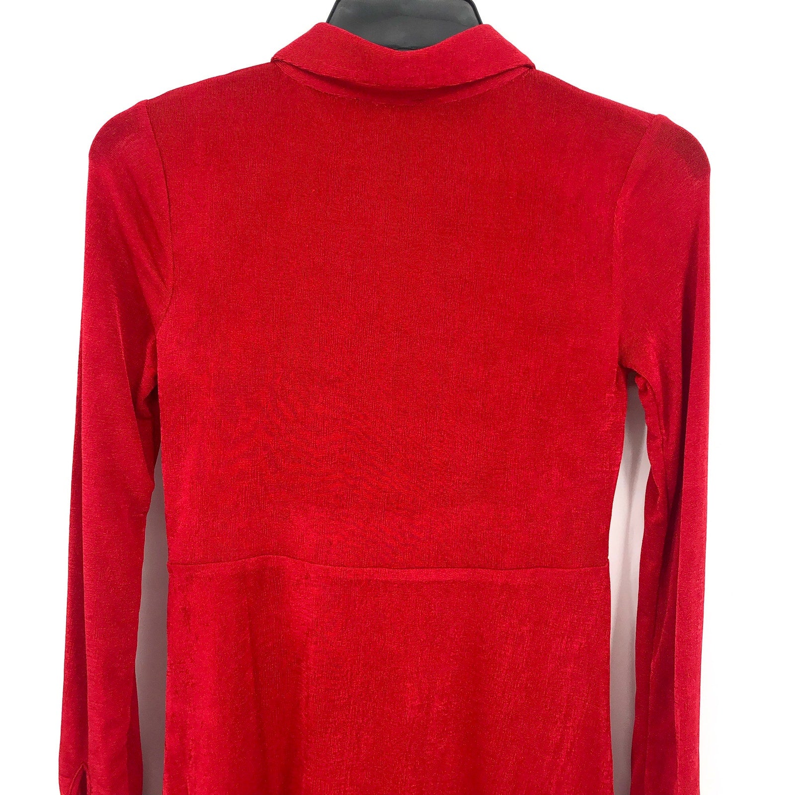 BARDOT JUNIOR Girl's Krista Mini Shirt Dress Size 14 Fire Red Long Sleeves NWT