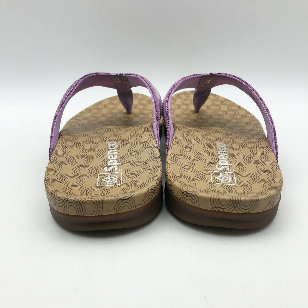 Spenco Womens Cabo Flip-Flops Size 7 Wide Purple Sandals Comfort NIB