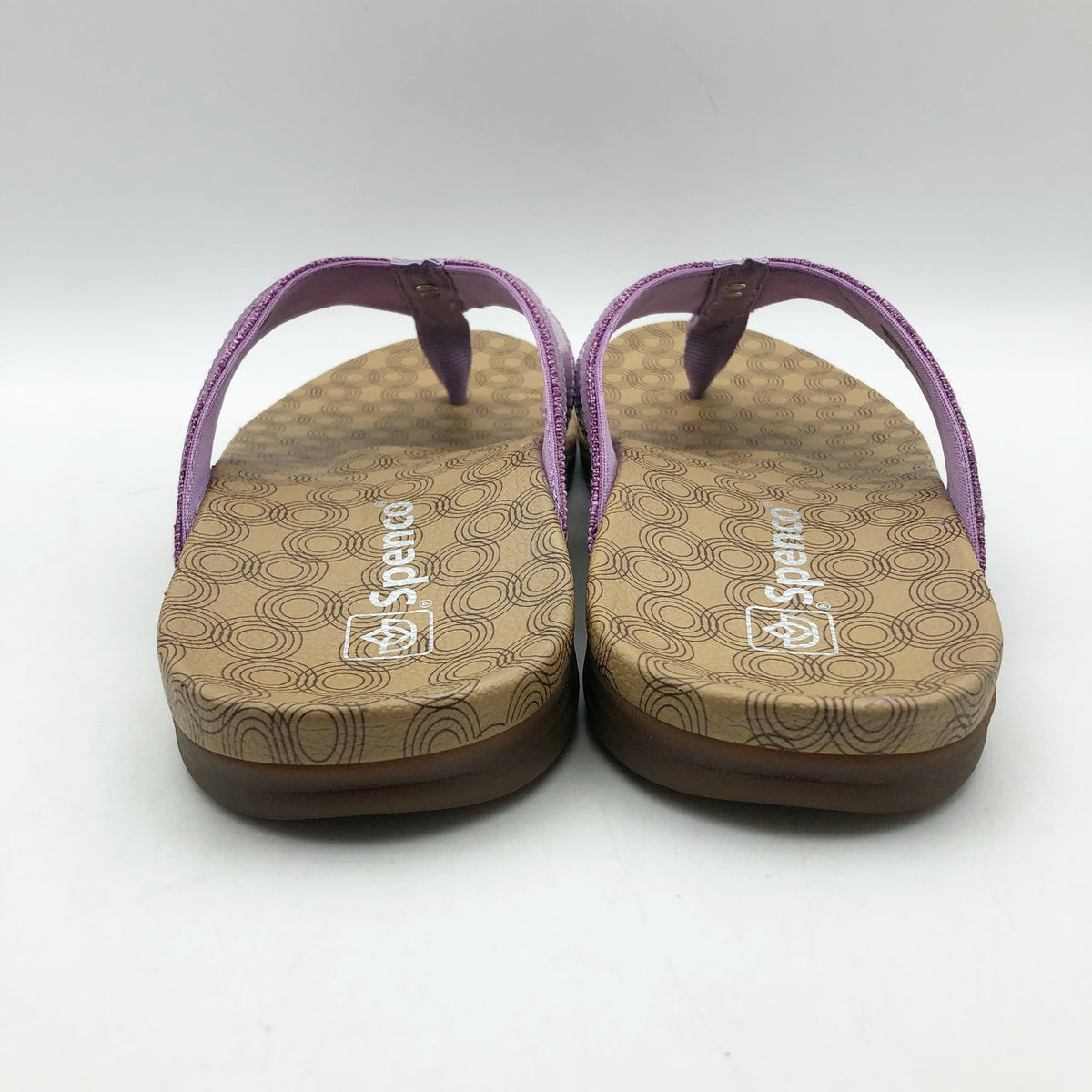 Spenco Womens Cabo Flip-Flops Size 7 Wide Purple Sandals Comfort NIB