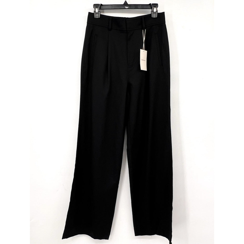 Everlane Womens The Way-High Drape Pants Size 4 Black 31" INSEAM Pleated NWT
