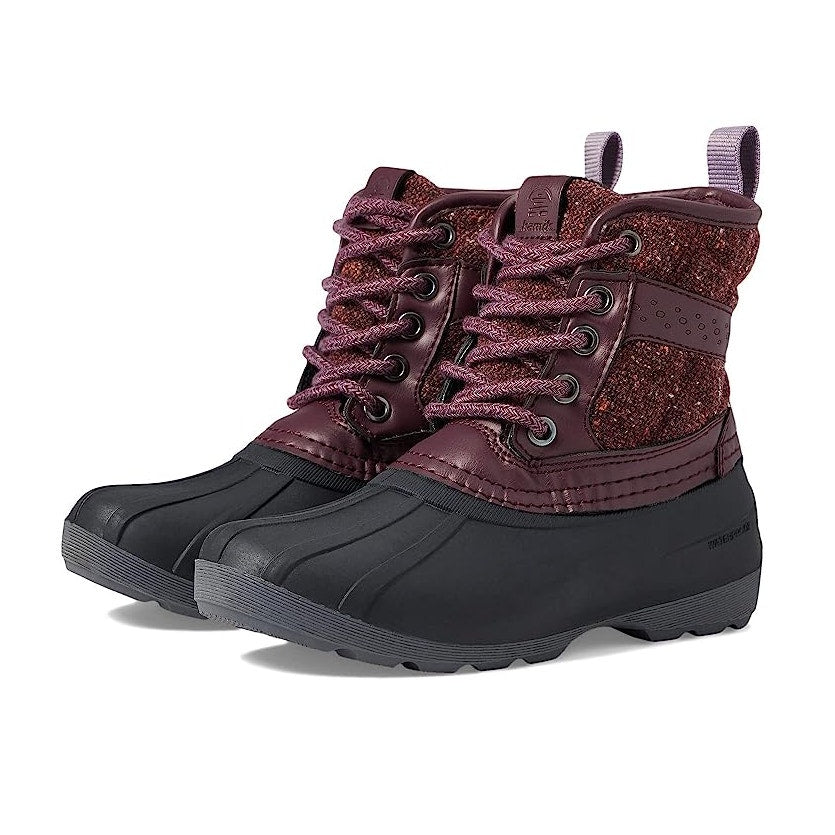 Kamik Kids Sierra Mid Winter Boots US 2 EU 33.5 Burgundy Red Black NIB
