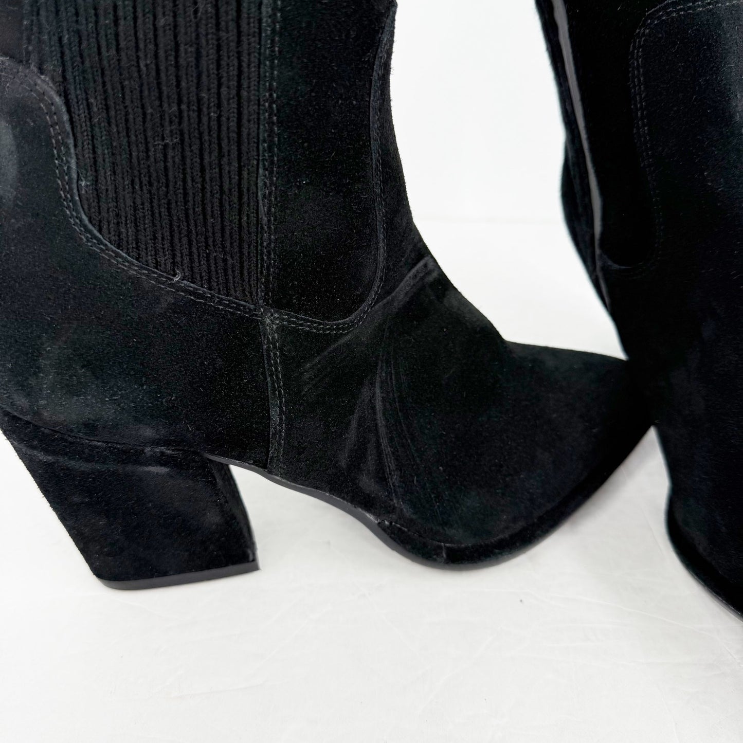 Blondo Womens Elisha Knee High Boots US 8 M Black Suede Waterproof NWOB