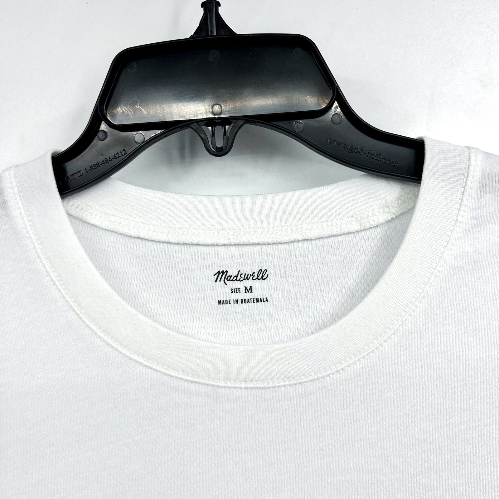 MADEWELL Women's Northside Vintage Tee Medium White Chalk Short Sleeve J8526 NWT