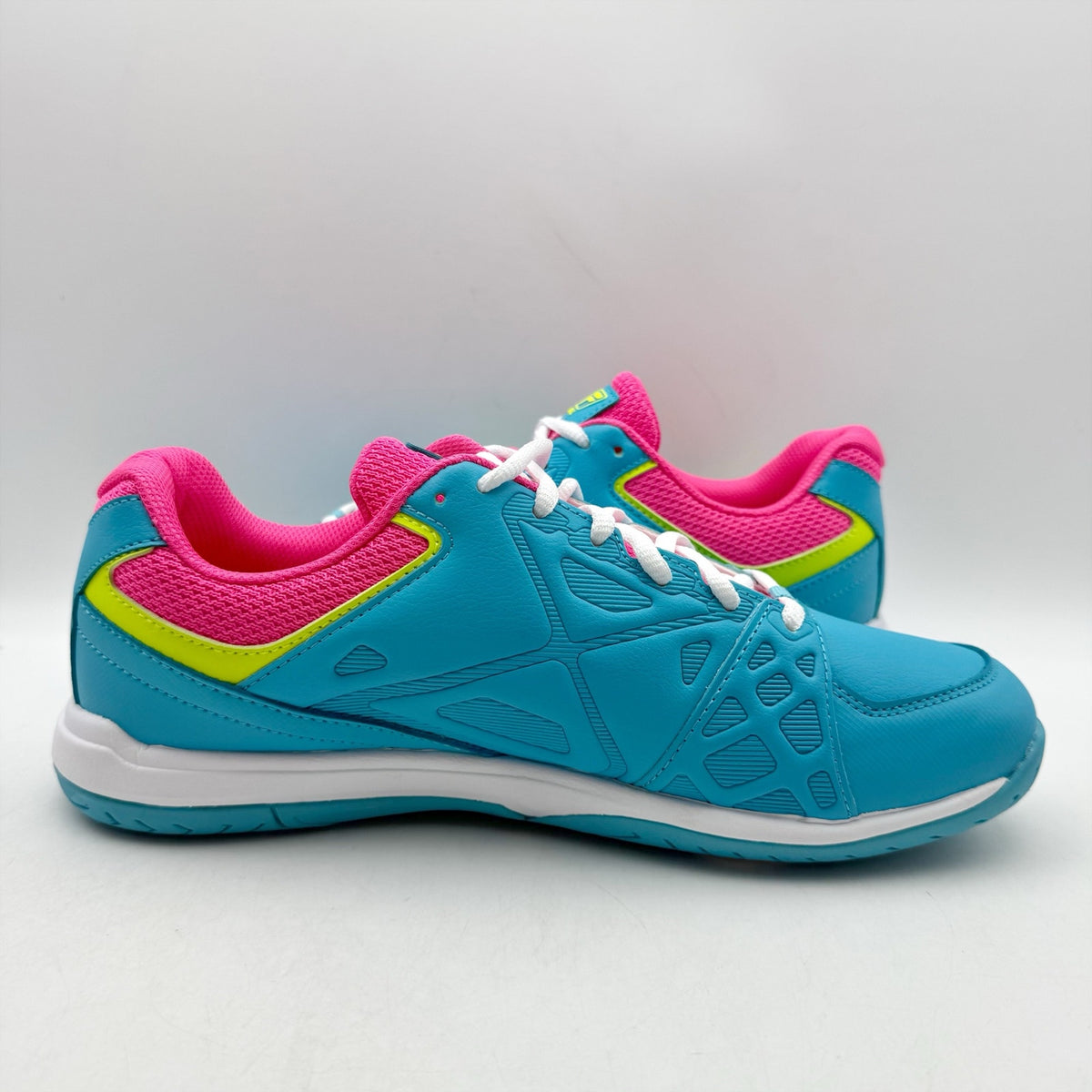 FILA Womens Double Bounce 3 Pickleball Shoes Size 9.5 Blue Pink Athletic NWOB