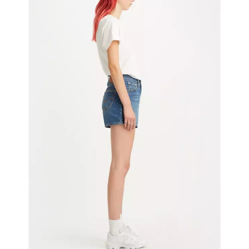 LEVI'S Women's 80s Denim Mom Shorts Size 27 US 4 You Sure Can Blue A46950003 NWT