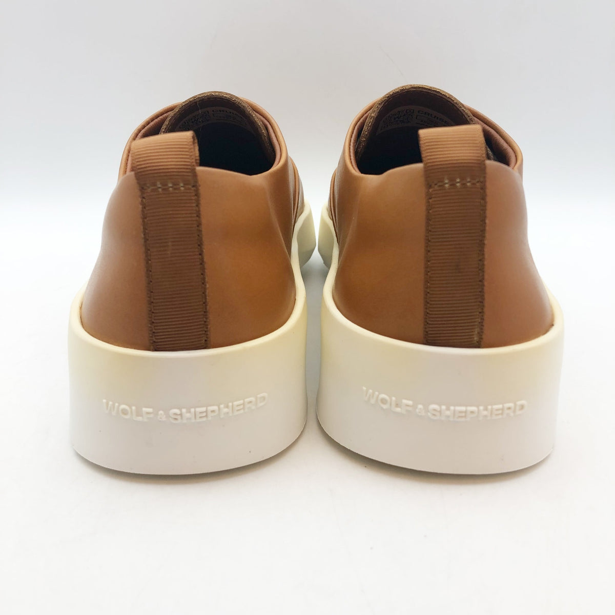 Wolf & Shepherd Womens Cruise Sneakers US 9 EU 40.5 Brown Leather NIB