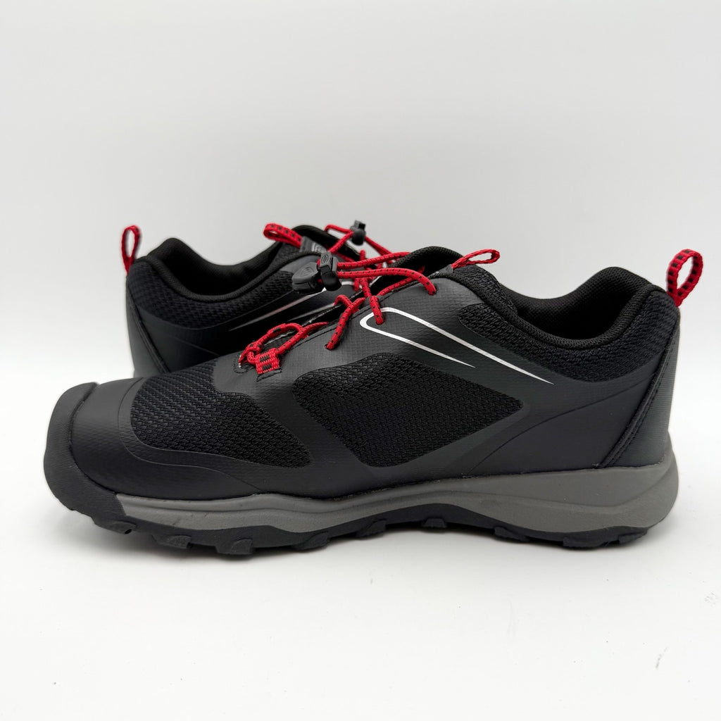 KEEN Big Kids Wanduro Sneakers Size 5 Black Red Waterproof NWOB