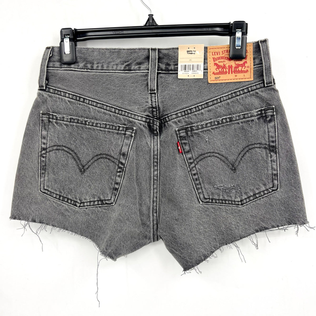 LEVIS Womens 501 Original Fit Shorts Size 26 US 2 Gray 56327-0325 NWT