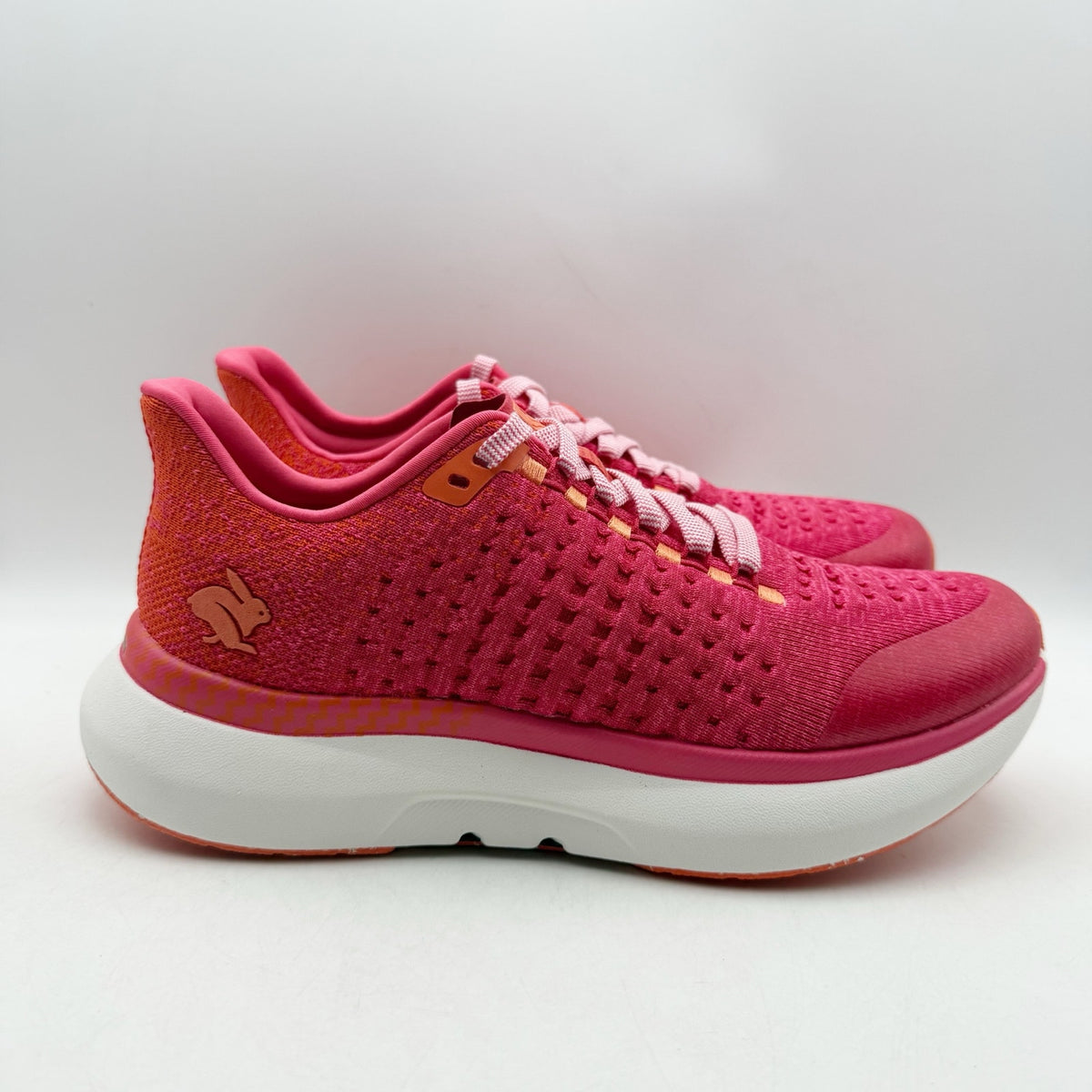 Rabbit Womens Dream Chaser Running Shoes Size 8.5 Pink Red Athletic Sneakers NIB