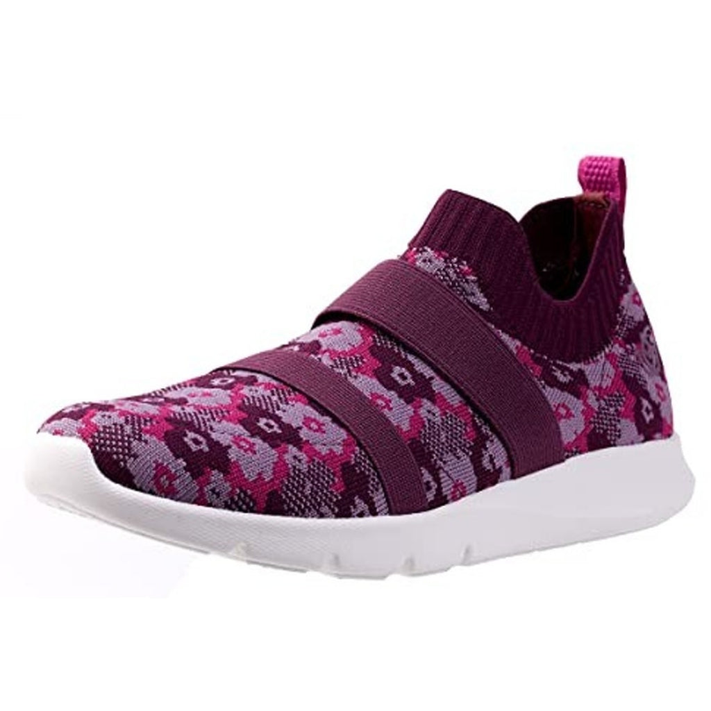 Spenco Womens Karma Stretch Sneakers US 9 M EU 39.5 Fuchsia Floral Purple NIB