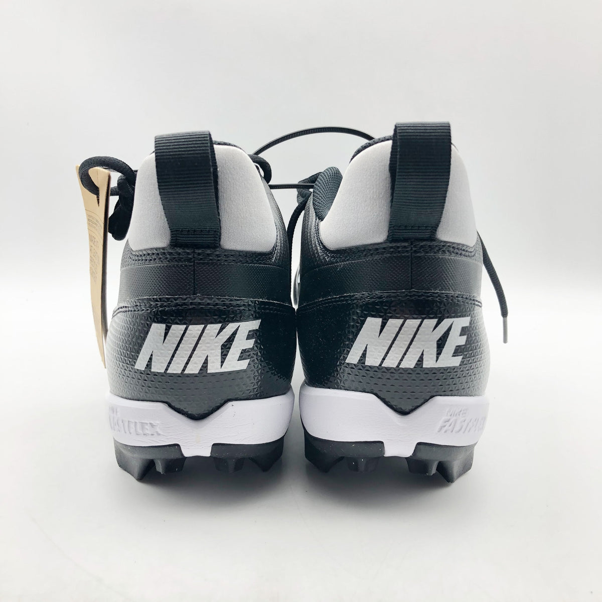 Nike Men's Alpha Menace 4 Shark Football Cleats Size 11.5 Black Grey White NWOB