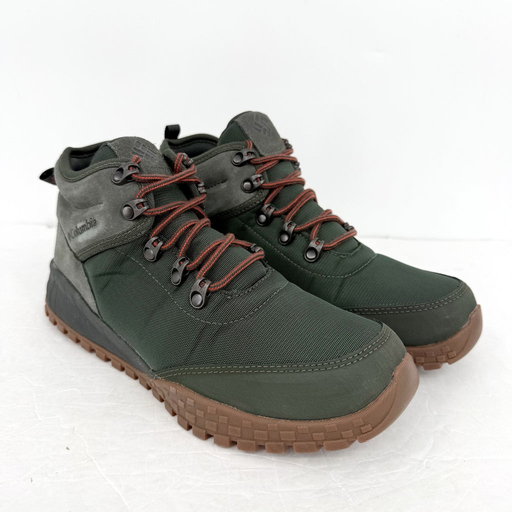 Columbia Mens Fairbanks Mid Hiking Boots US 8 EU 41 Dark Green Waterproof NIB