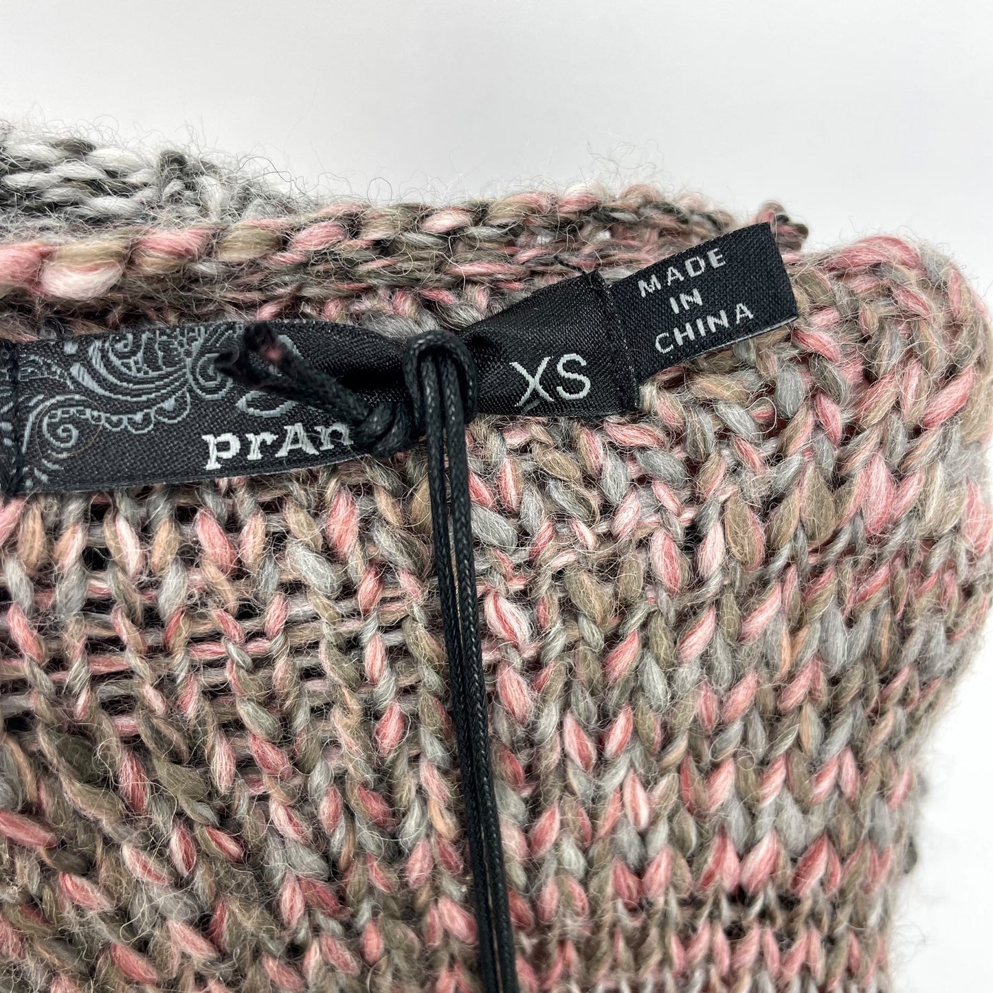 prAna Womens Autum Rein Turtleneck Sweater Tunic Charcoal Multicolor XS