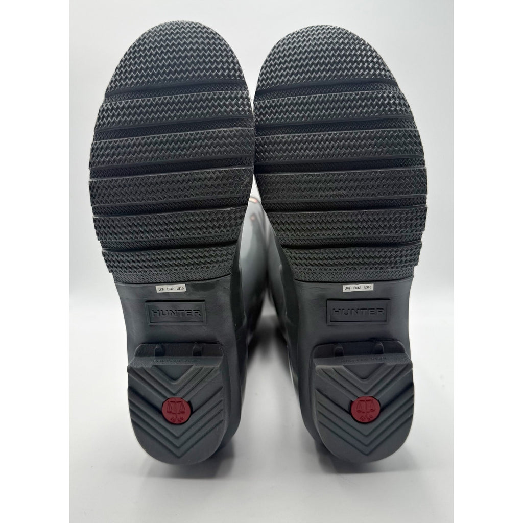 Hunter Womens Original Tall Gloss Rain Boots Size 10 Graphite Grey WP NWOB