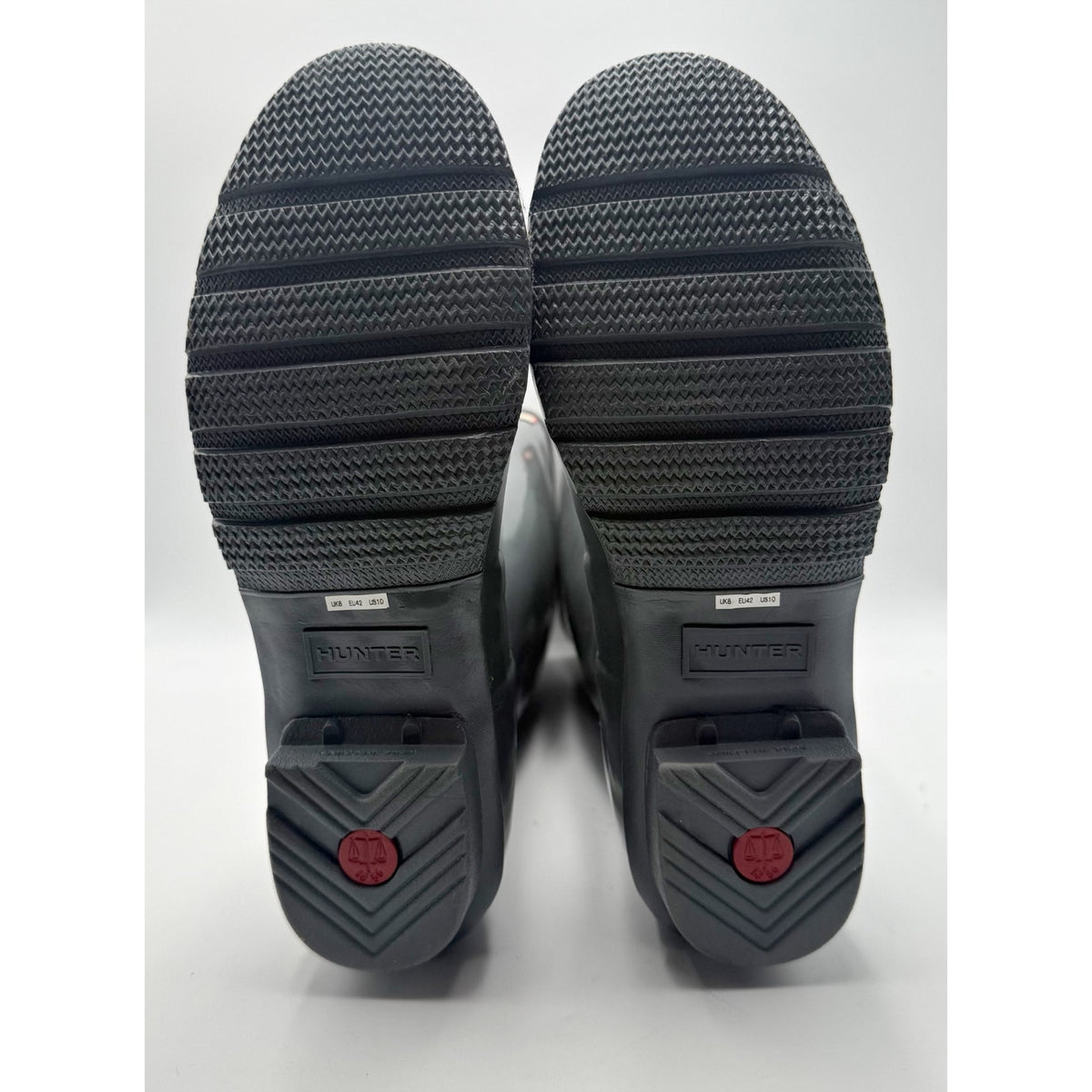 Hunter Womens Original Tall Gloss Rain Boots Size 10 Graphite Grey WP NWOB