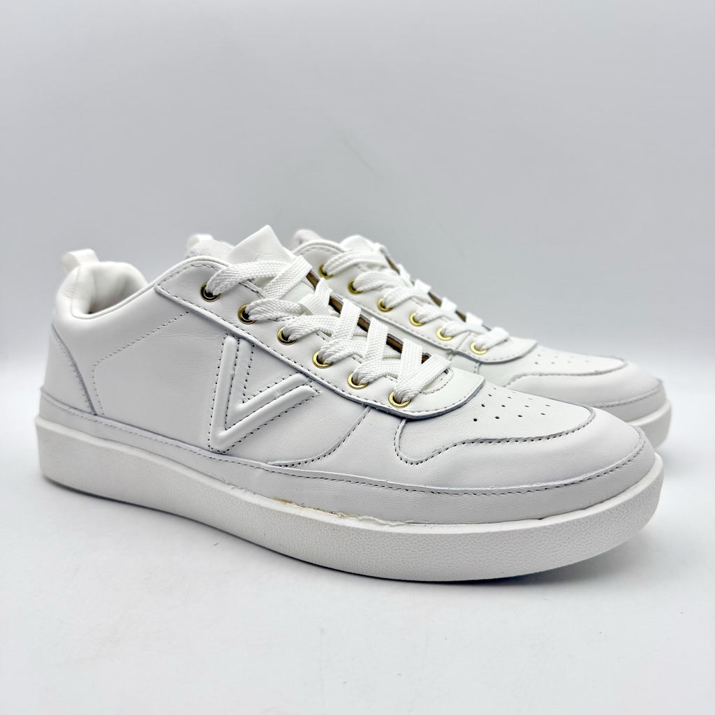 Vionic Womens Elise Casual Sneakers US 8 Wide EU 38.5 White Leather NIB