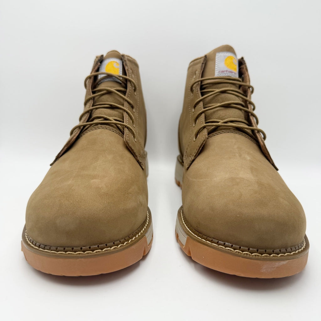 Carhartt Mens Millbrook Wedge Boots US 14 M Khaki Tan Leather Waterproof NIB