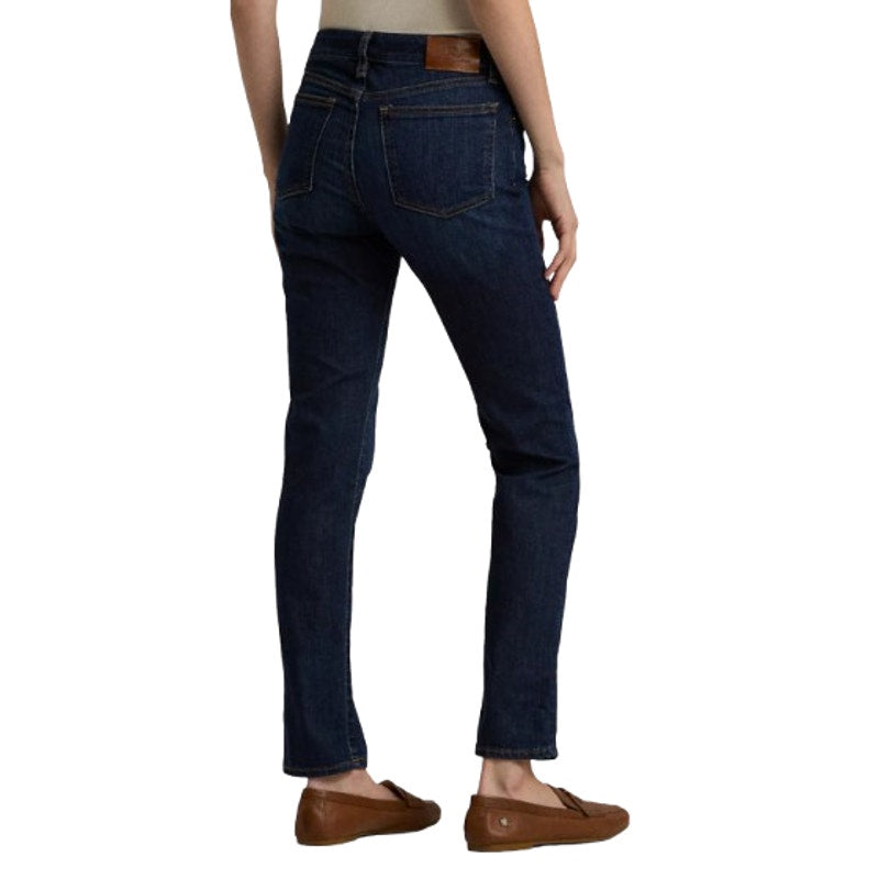 LAUREN RALPH LAUREN Womens Mid Rise Straight Leg Jeans Size 30 US 10 Blue NWT