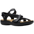 Clarks Womens Laurieann Bell Sandals US 11 M Black Leather NIB