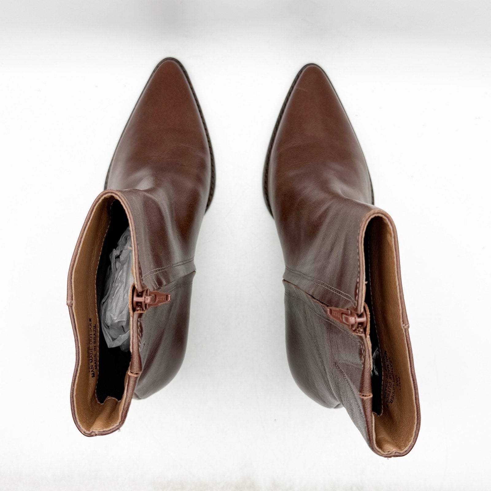 Matisse Womens Caty Western Ankle Boots US 9 M Dark Brown Leather NWOB