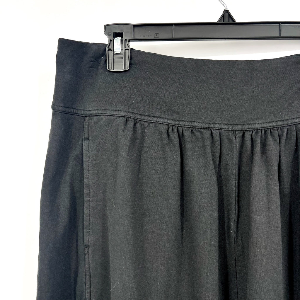 PRANA Mindful Movement Harem Pants Large Black Casual Ankle Pull On Knit NWT
