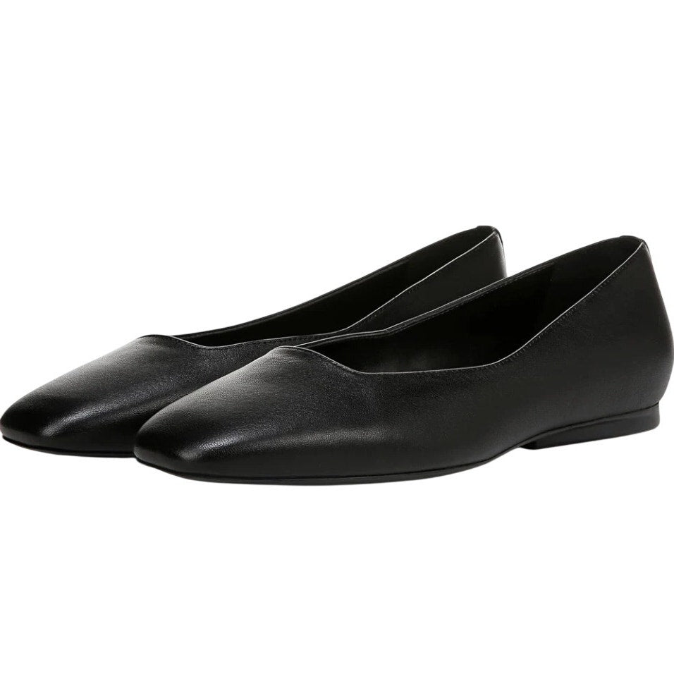 Naturalizer Womens Chelsea Ballet Flats Size 9 M Black Leather NWOB