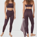 Everlane Womens The Perform Sculpt Legging Small Purple High Waist Eggplant NWT