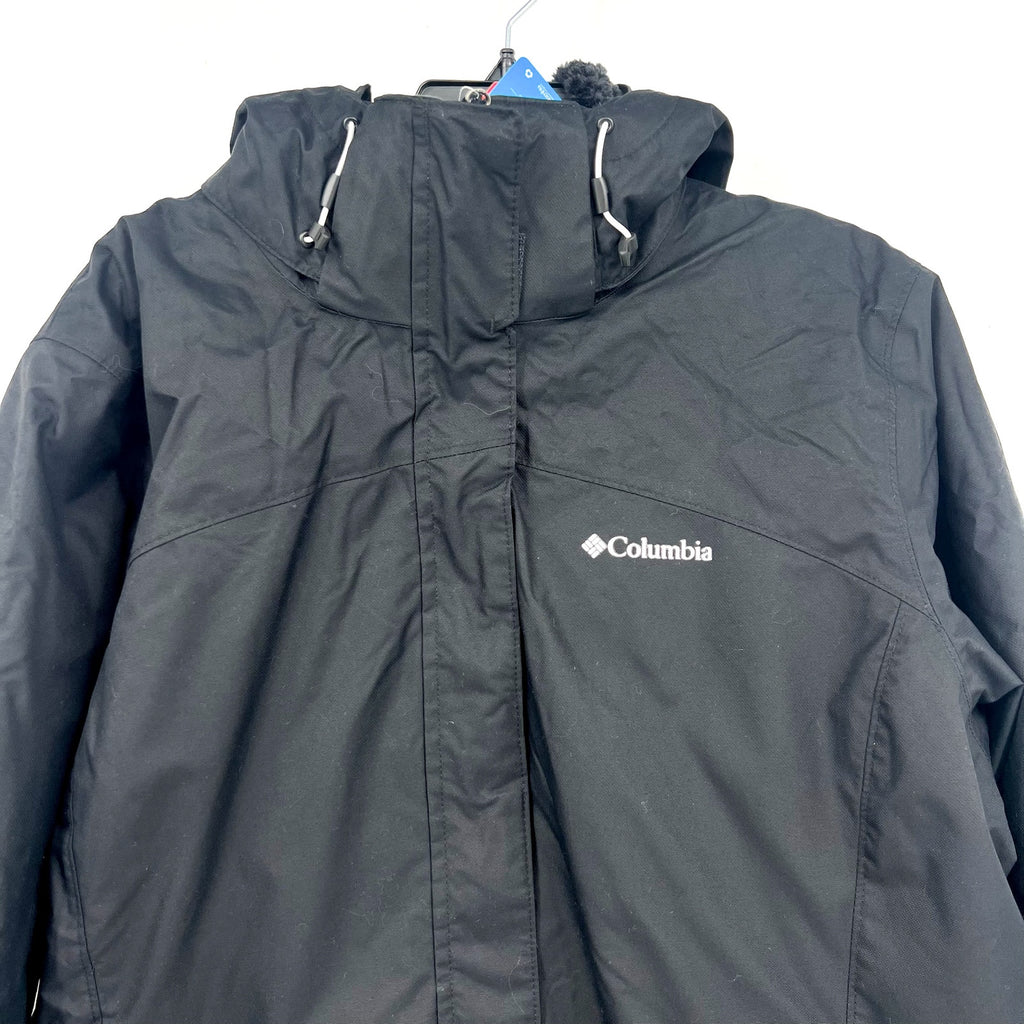 Columbia Women's Bugaboo II Fleece Interchange Jacket 1X Black Waterproof NWT