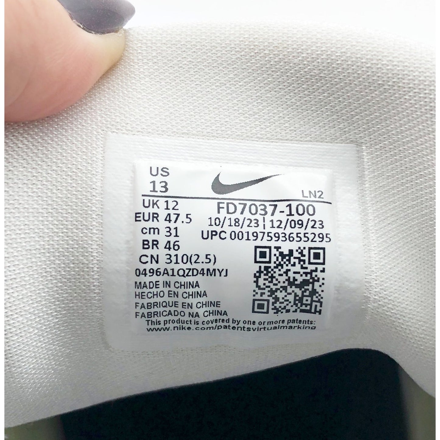 Nike Men's Alpha Menace 4 Pro Molded Football Cleats Size 13 White Black NWOB