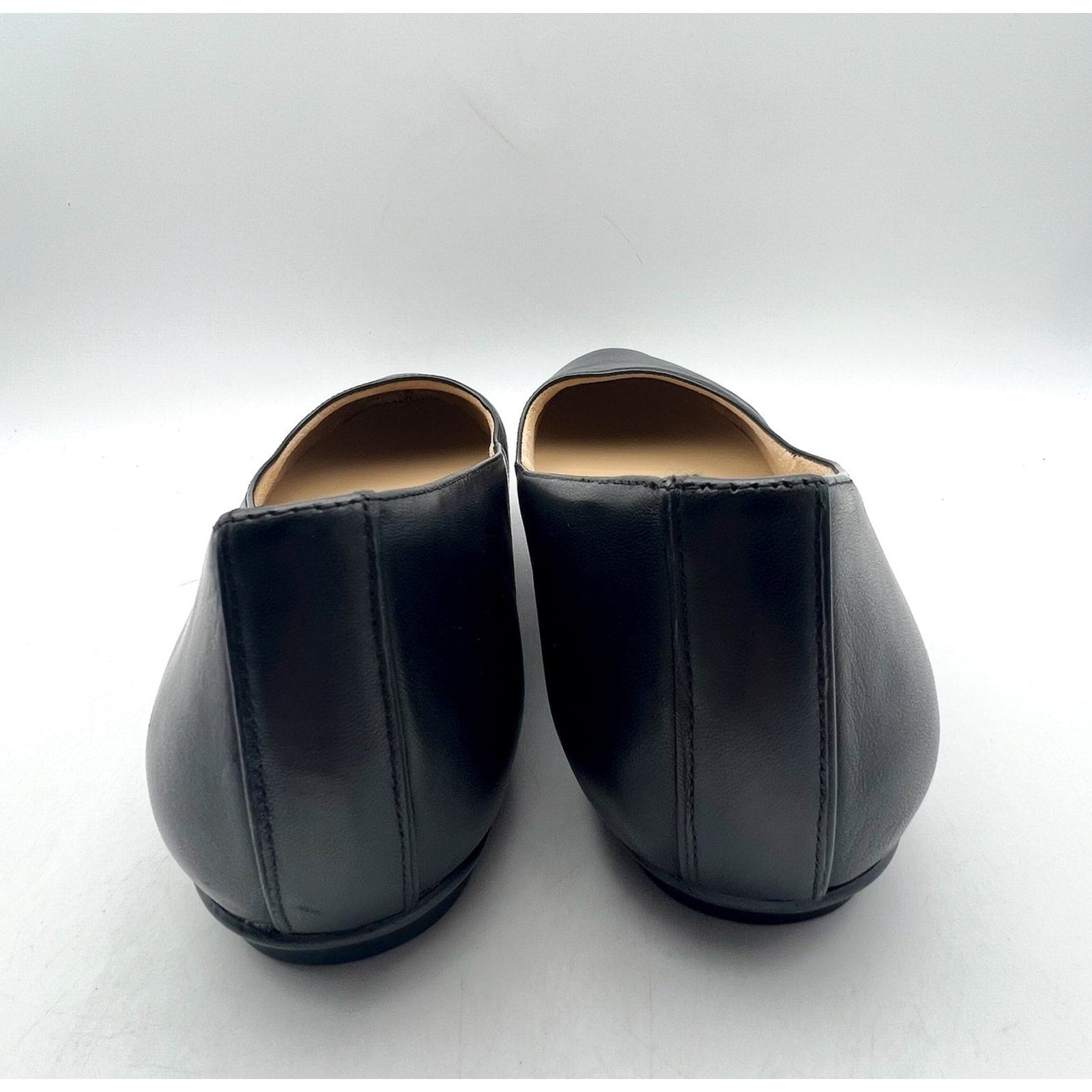 Naturalizer Womens Maxwell Ballet Flats US 7.5 Extra Wide WW Black Leather NIB