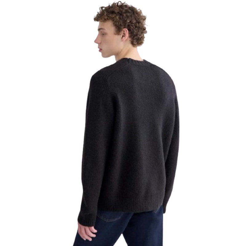 EVERLANE Men's The Cloud Crewneck Sweater Large Black Merino Wool Alpaca NWT
