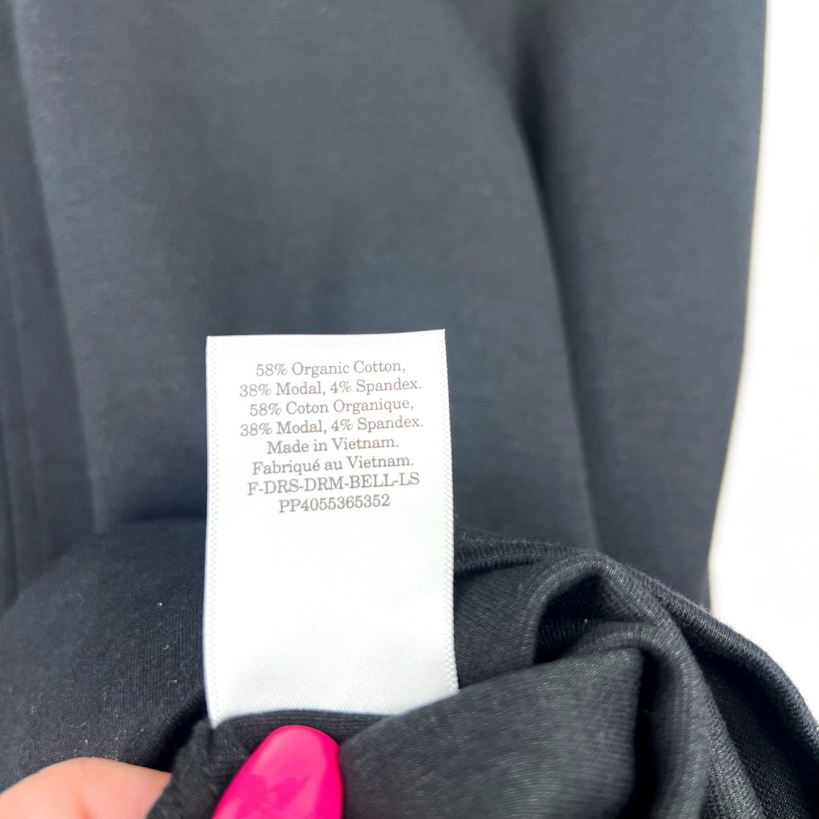 EVERLANE Women's The Dream Short-Sleeve Bell Dress Small Black Midi NWT