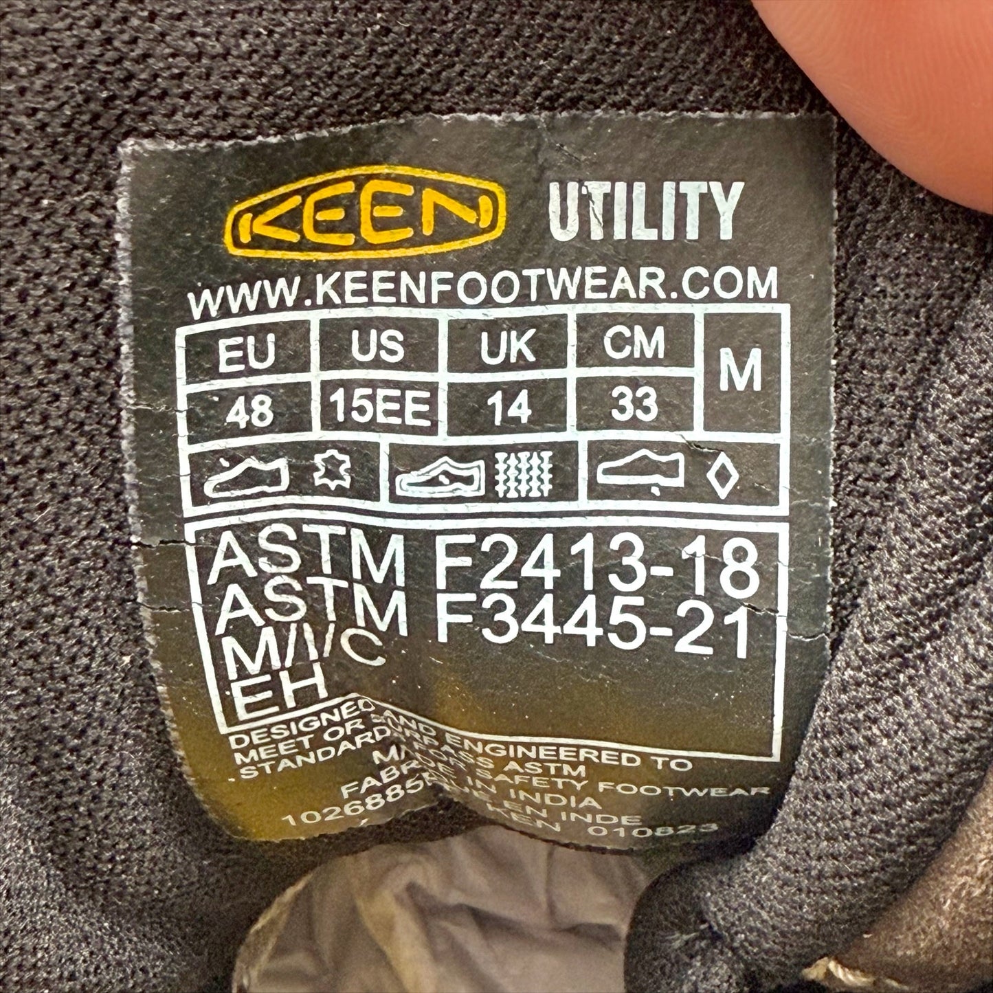 Keen Mens Cincinnati 6" Work Boot US 15 Wide EU 48 Brown Composite Toe WP NIB