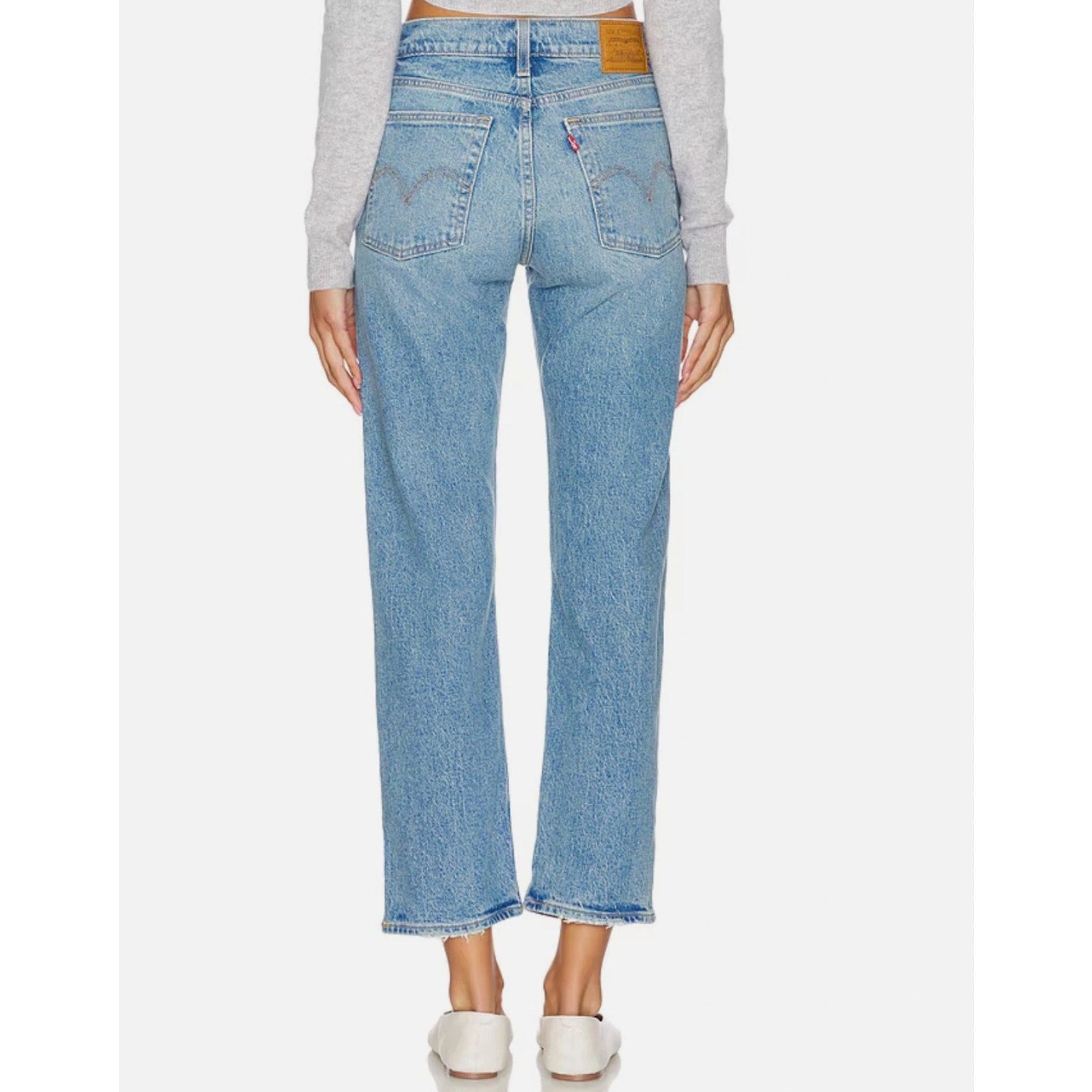 LEVI'S Womens Wedgie Straight Jeans 30x28 US 10 Calling All Blue 34964-0178 NWT